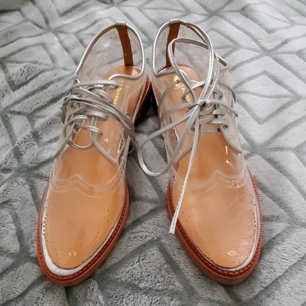 Women's Vegan Oxfords Transparent